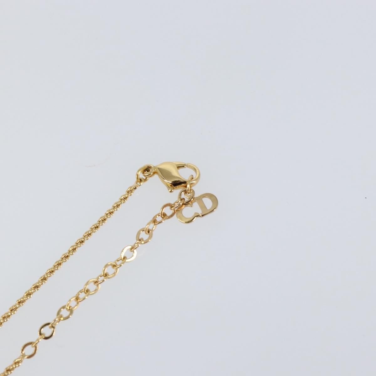 Christian Dior CD Logo necklace Metal, GOLD, METAL, Necklace