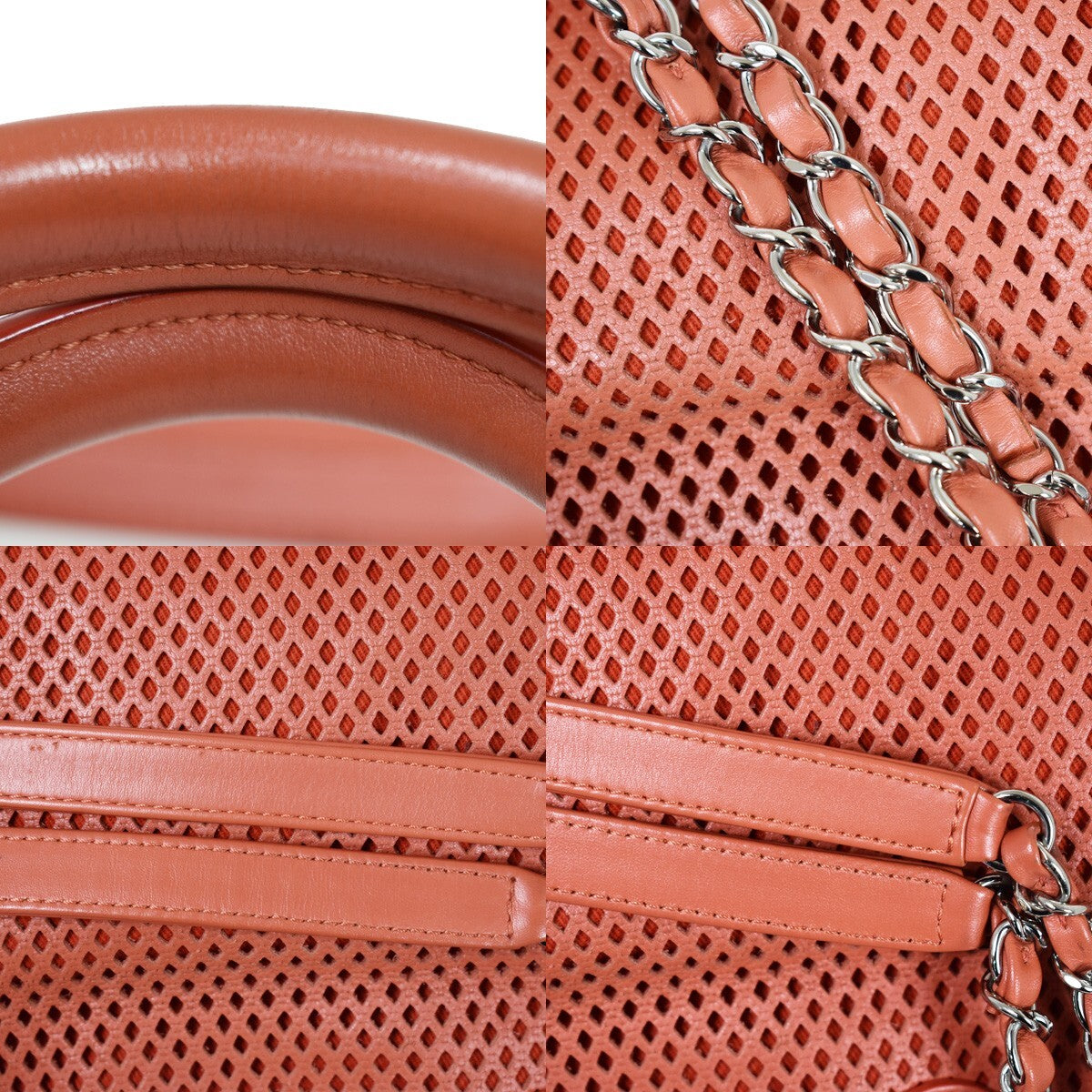 Chanel French Riviera Tote Quilted Caviar, RED, LEATHER, Handbag