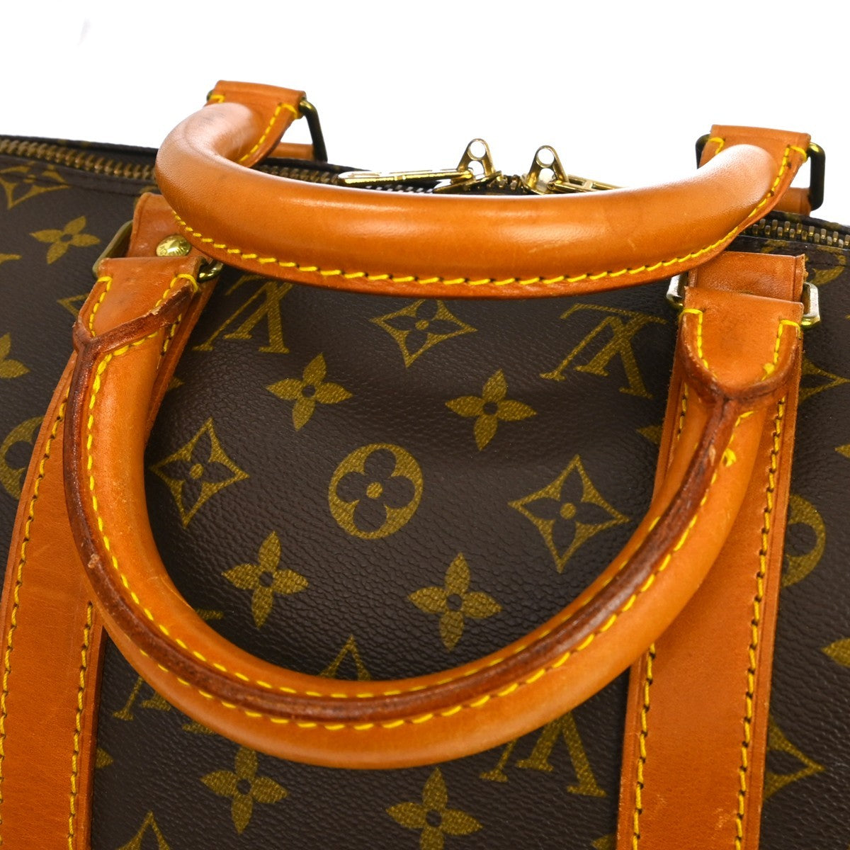 Louis Vuitton Keepall Bandouliere Bag Monogram Canvas, Brown, Canvas, Travel Bag