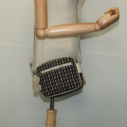 Chanel Vintage Clover Camera Bag Printed Canvas, BLACK, CANVAS, Crossbody bag