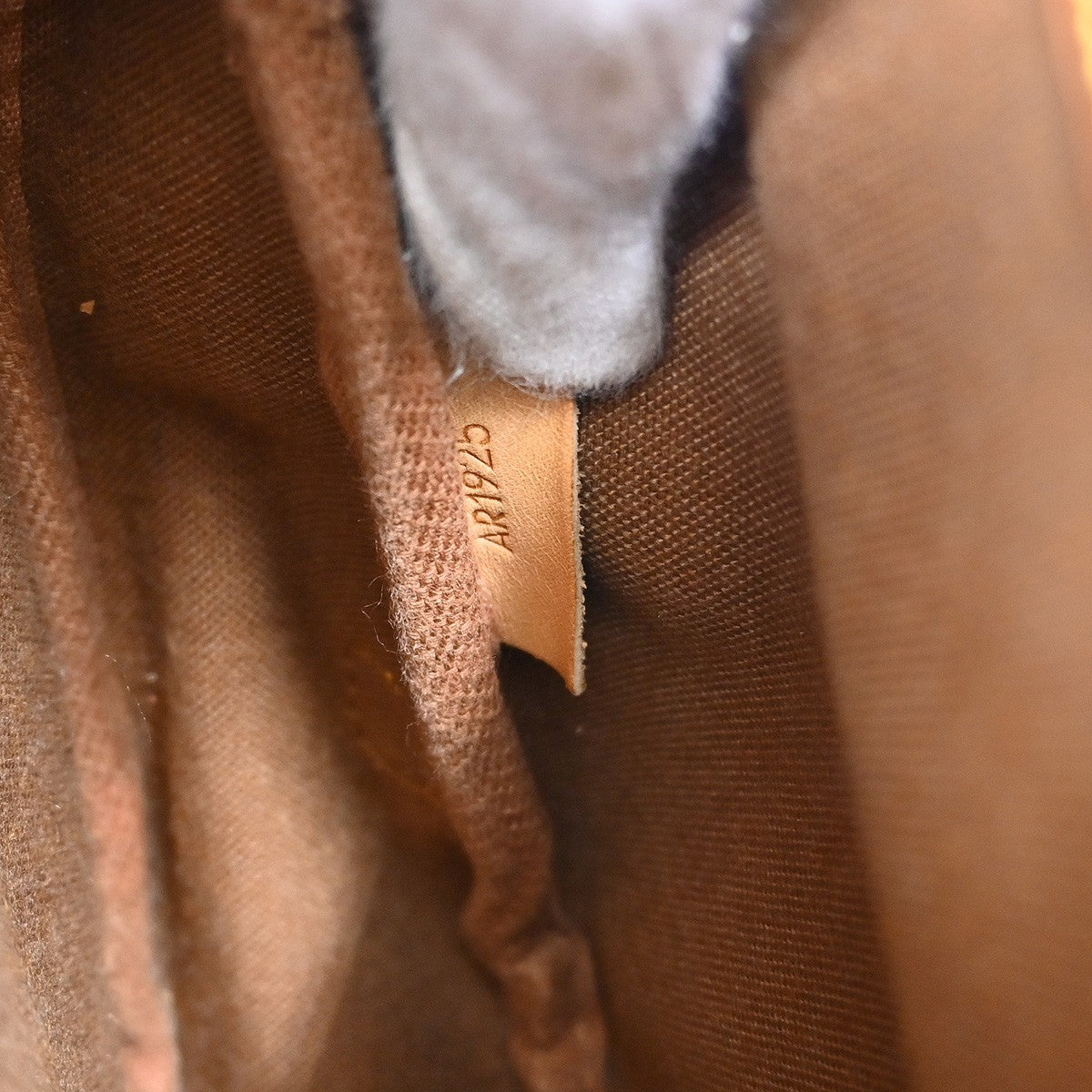 Louis Vuitton Saumur Handbag Monogram Canvas, Brown, Canvas, Shoulder Bag