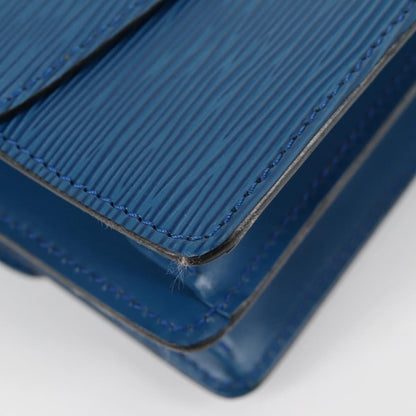 Louis Vuitton Grenelle Shoulder Bag Epi Leather, BLUE, LEATHER, Shoulder bag