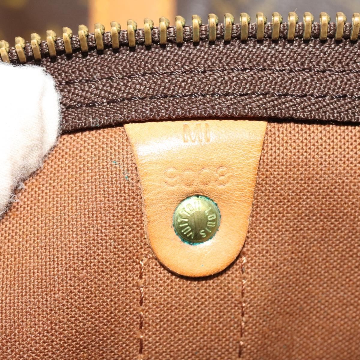 Louis Vuitton Keepall Bag Monogram Canvas, BROWN, CANVAS, Travel bag