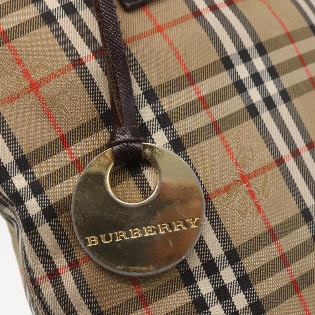 Burberry Vintage tote bag Canvas, BEIGE, CANVAS, Tote bag