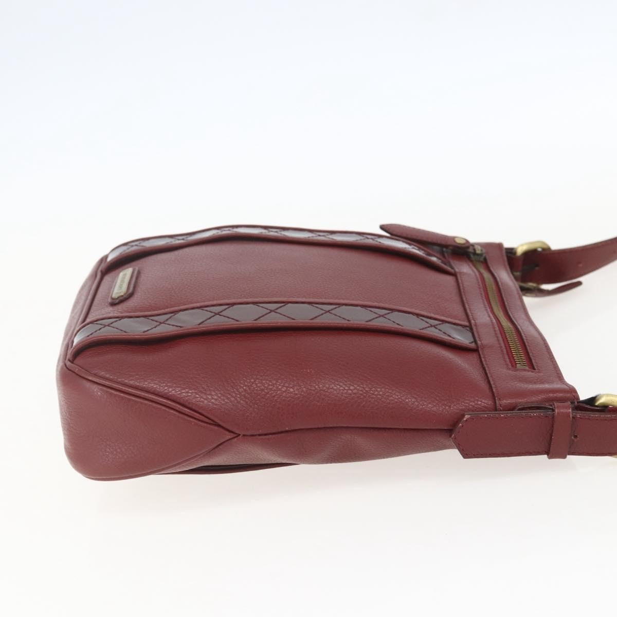 Burberry Vintage Shoulder Bag Leather, RED, LEATHER, Shoulder bag