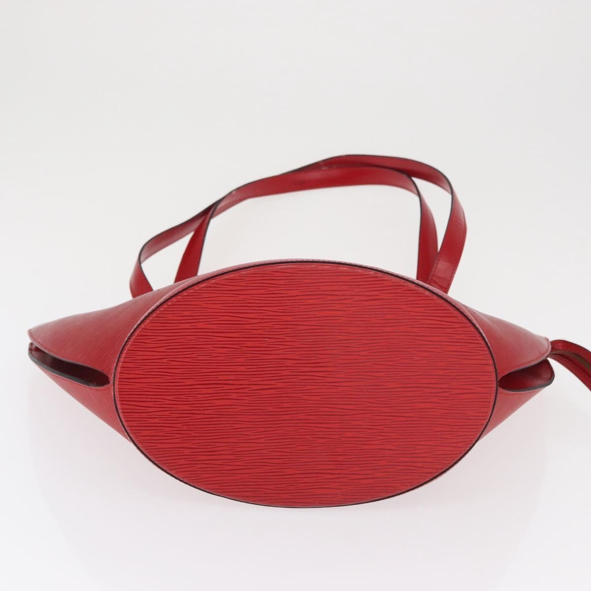 Louis Vuitton Saint Jacques Handbag Epi Leather, RED, LEATHER, Shoulder bag