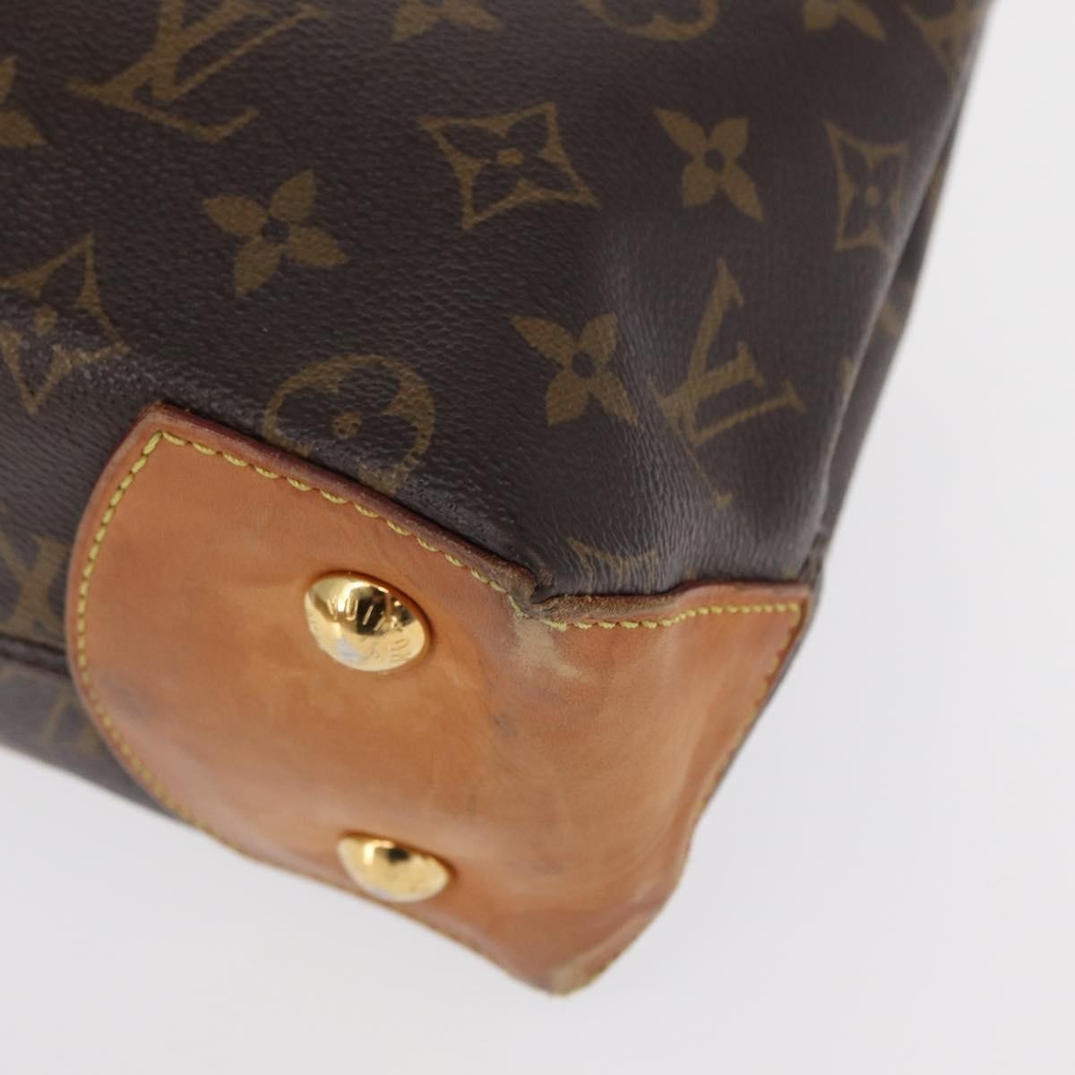 Louis Vuitton Wilshire Handbag Monogram Canvas, BROWN, CANVAS, Handbag