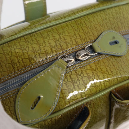 Christian Dior Vintage Saddle Bowler Bag Patent leather, GREEN, PATENT_LEATHER, Handbag