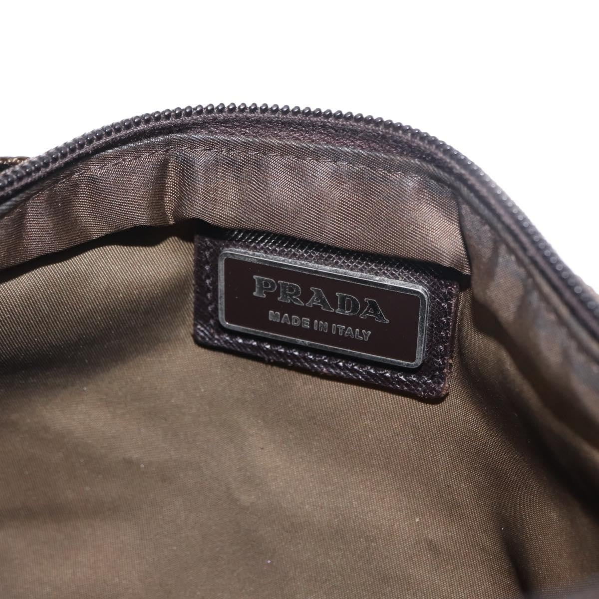 Prada Front Pocket Messenger Bag Tessuto, KHAKI, NYLON, Shoulder bag