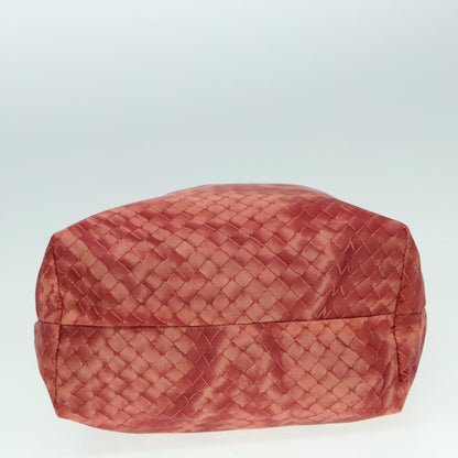 Bottega Veneta Intrecciolusion Tote Printed Nylon, ORANGE, NYLON, Tote bag
