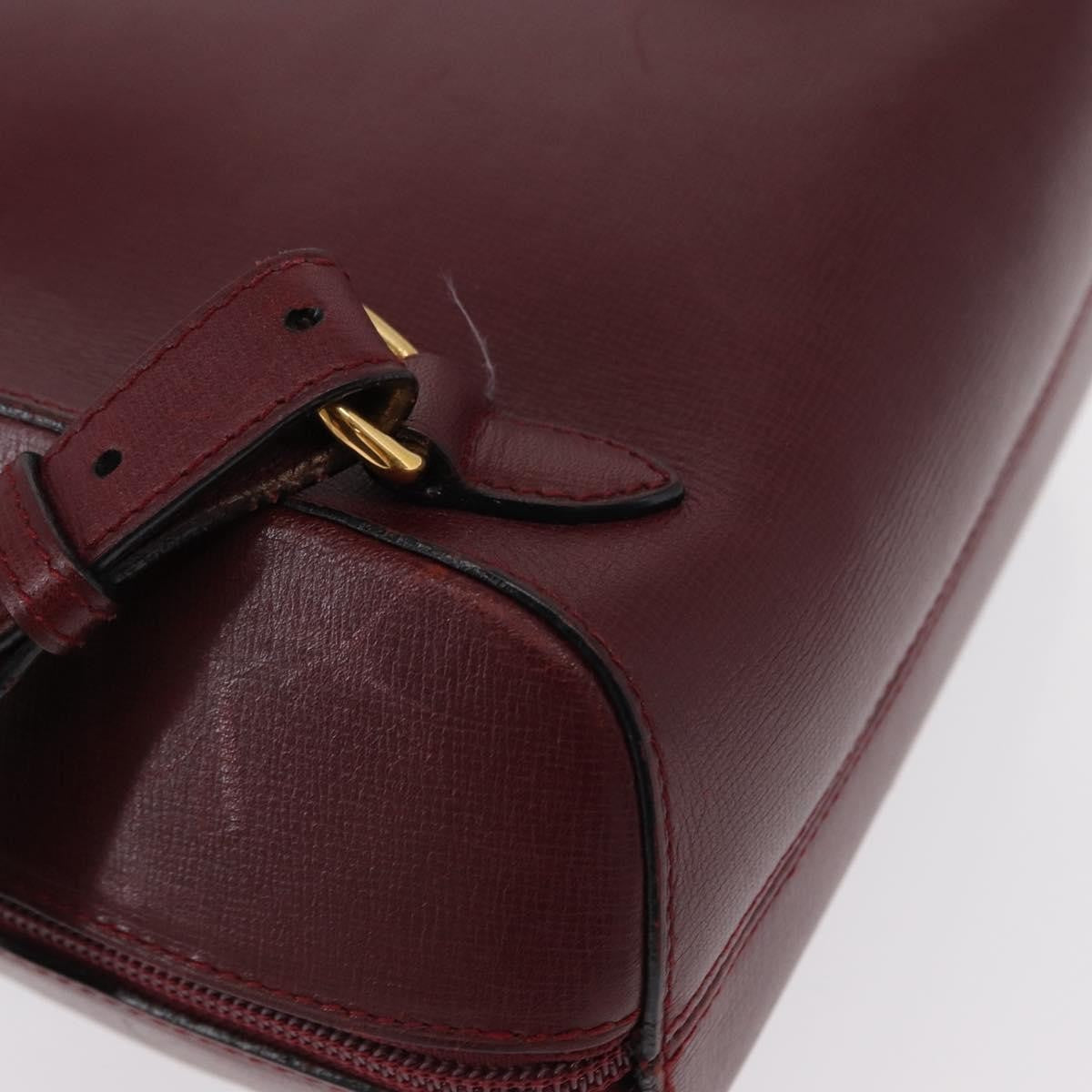 cartier Happy birthday backpack Leather, BURGUNDY, LEATHER, Backpack