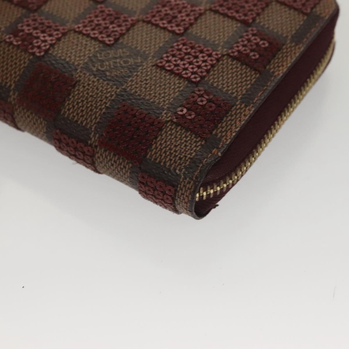 Louis Vuitton Zippy Wallet NM Damier, RED, CANVAS, Wallets
