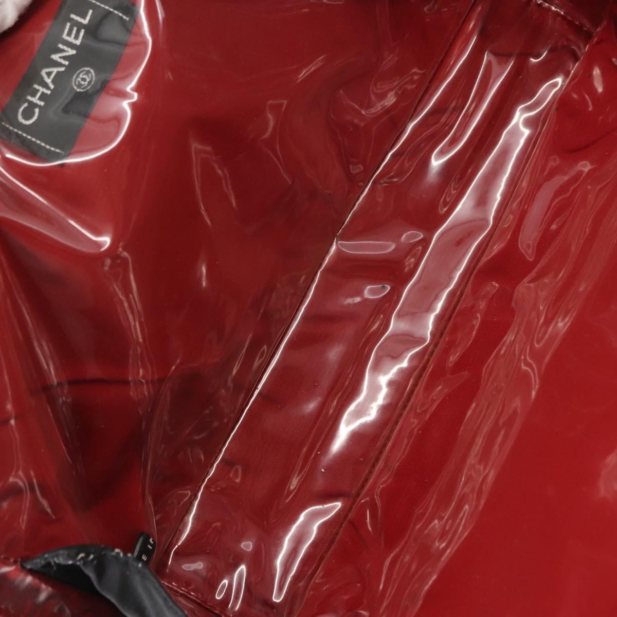 Chanel Travel Line Boston Bag Printed Nylon, BLACK, NYLON, Travel bag