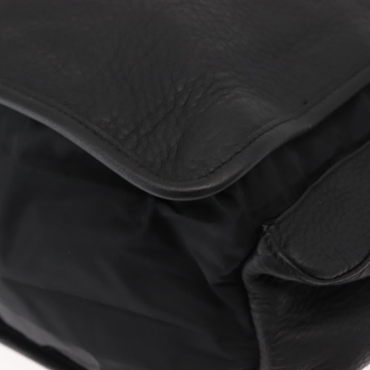 Prada Sport Briefcase Nylon and Leather, BLACK, NYLON, Briefcase