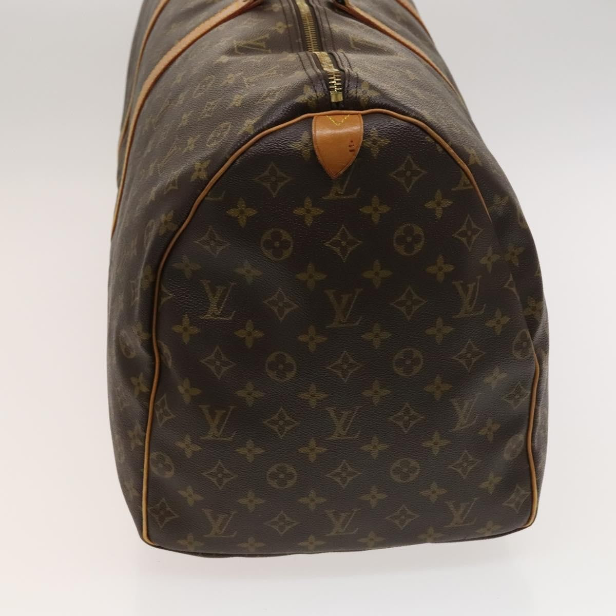 Louis Vuitton Keepall Bag Monogram Canvas, BROWN, CANVAS, Travel bag