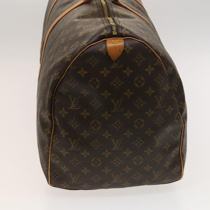 Louis Vuitton Keepall Bag Monogram Canvas, BROWN, CANVAS, Travel bag