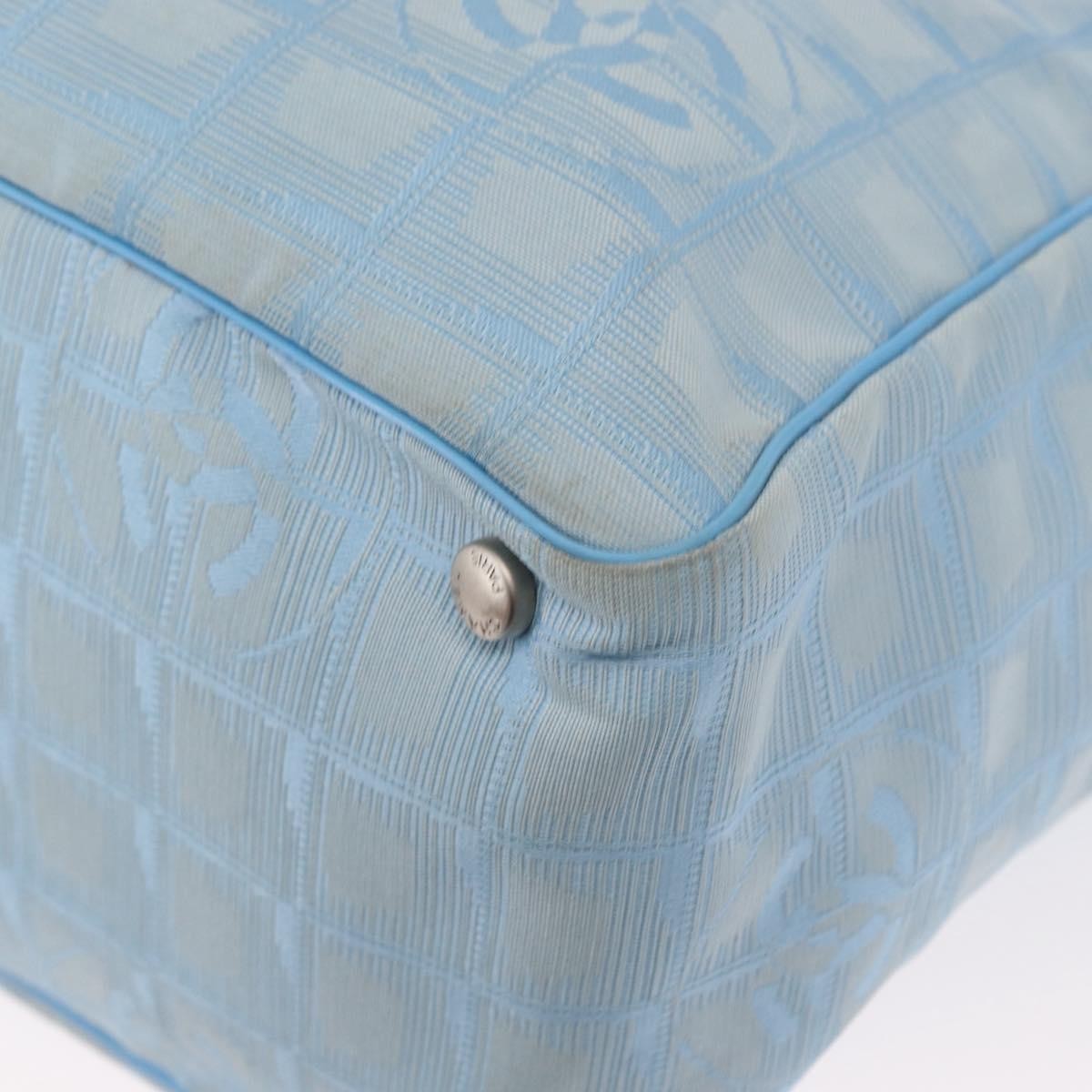 Chanel Travel Line Tote Nylon, BLUE, NYLON, Tote bag