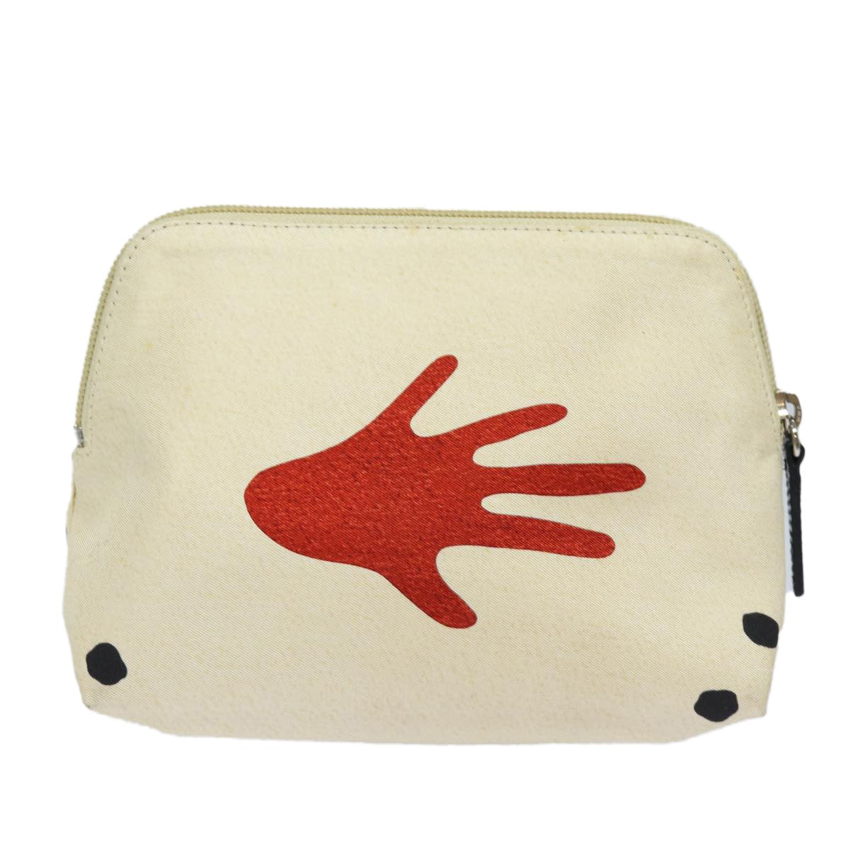 Bvlgari Pouch Leather, RED, CANVAS, Clutche & pouche