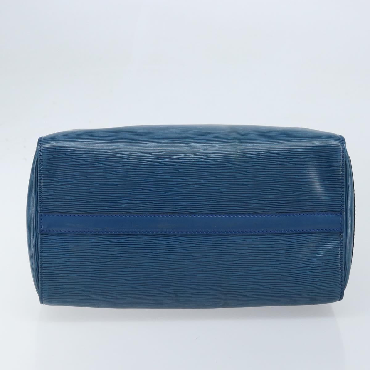 Louis Vuitton Speedy Handbag Epi Leather, BLUE, LEATHER, Handbag