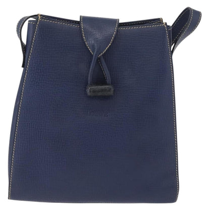 Loewe Vintage Shoulder Bag Leather, NAVY, LEATHER, Shoulder bag