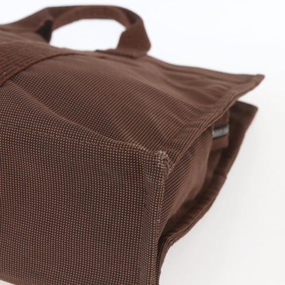 Hermes Fourre-tout Herline Canvas, BROWN, CANVAS, Tote bag