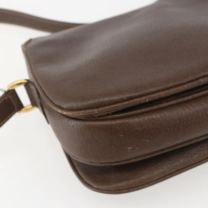 Gucci Vintage Shoulder Bag Leather, BROWN, LEATHER, Shoulder bag