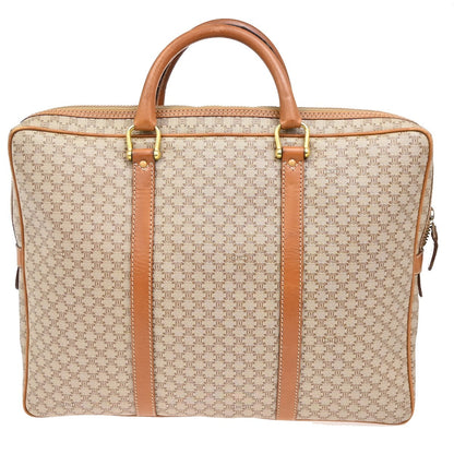 Celine Macadam Briefcase Canvas and leather, BROWN, CANVAS, Briefcase