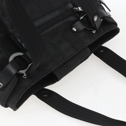 Salvatore Ferragamo Gancini Tote Nylon, Black, Nylon, Tote Bag