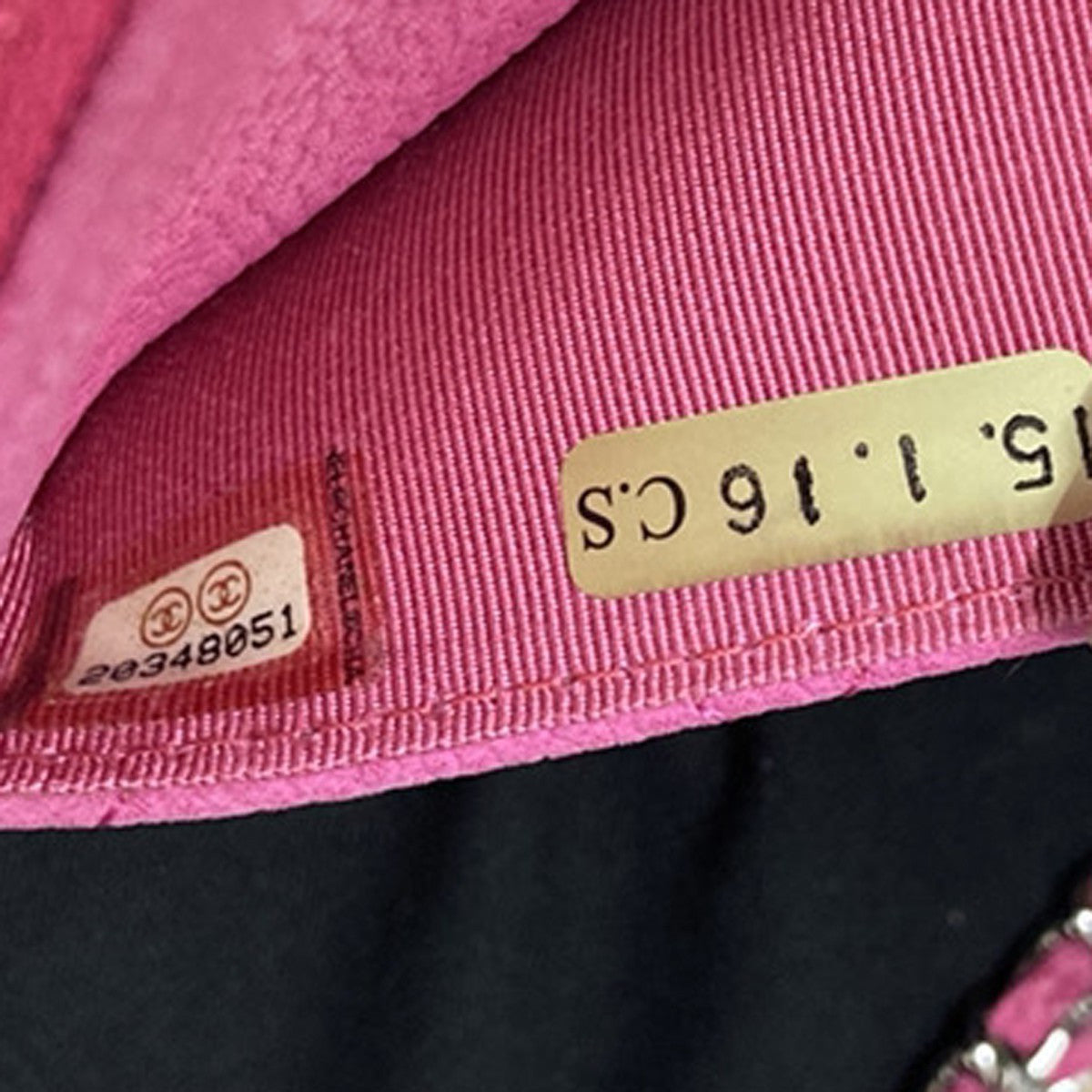 Chanel Wallet on Chain Quilted Grained Calfskin, PINK, LEATHER, Clutche & pouche
