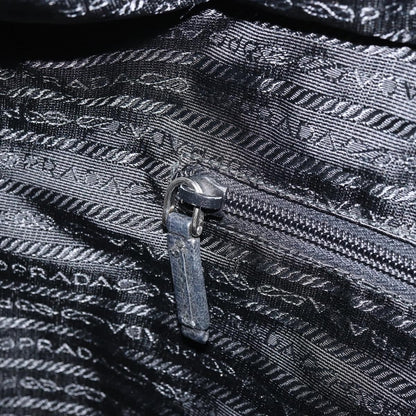Prada Vintage Zip Tote Tessuto, Black, Nylon, Tote Bag