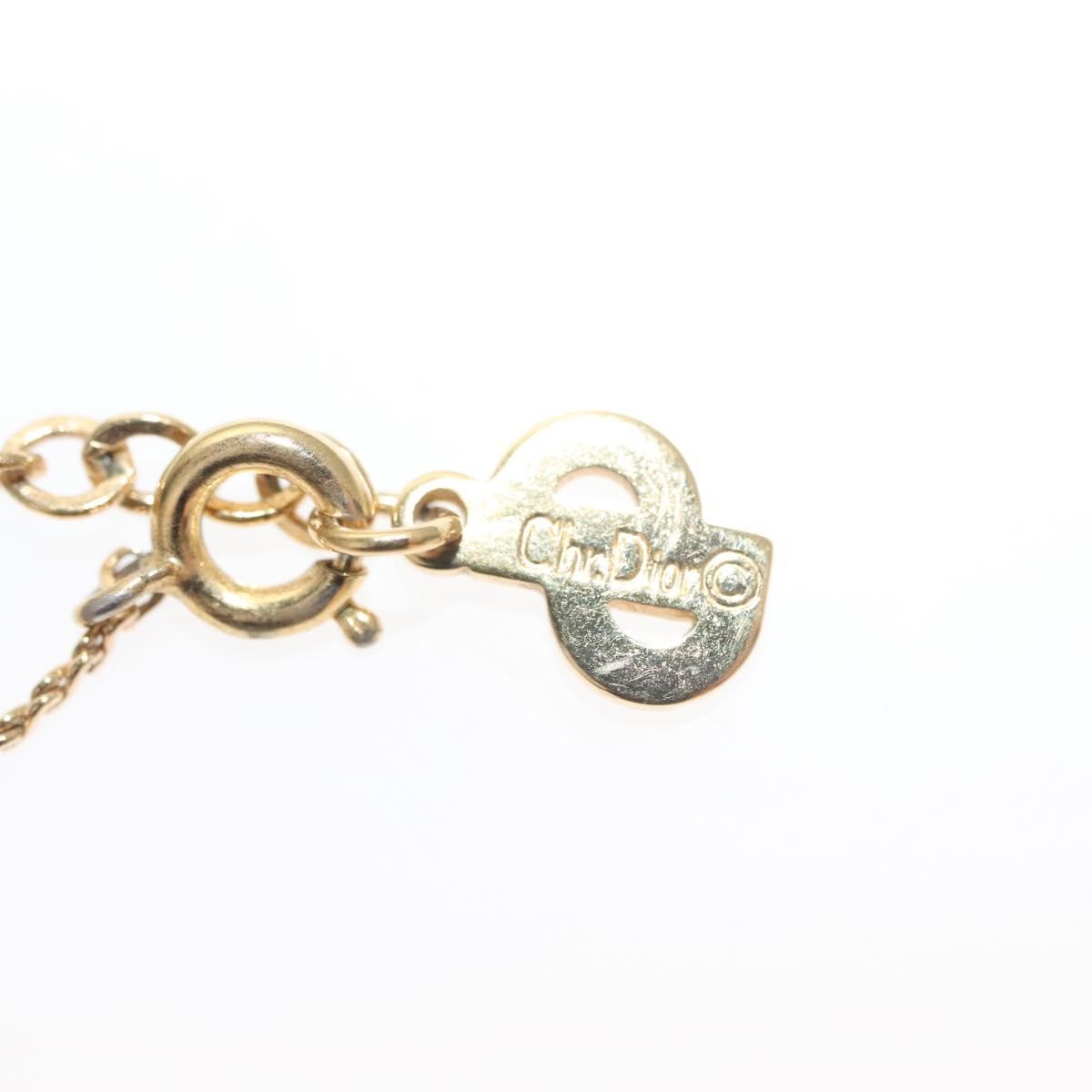 Christian Dior CD Pendant Necklace Metal, GOLD, METAL, Necklace