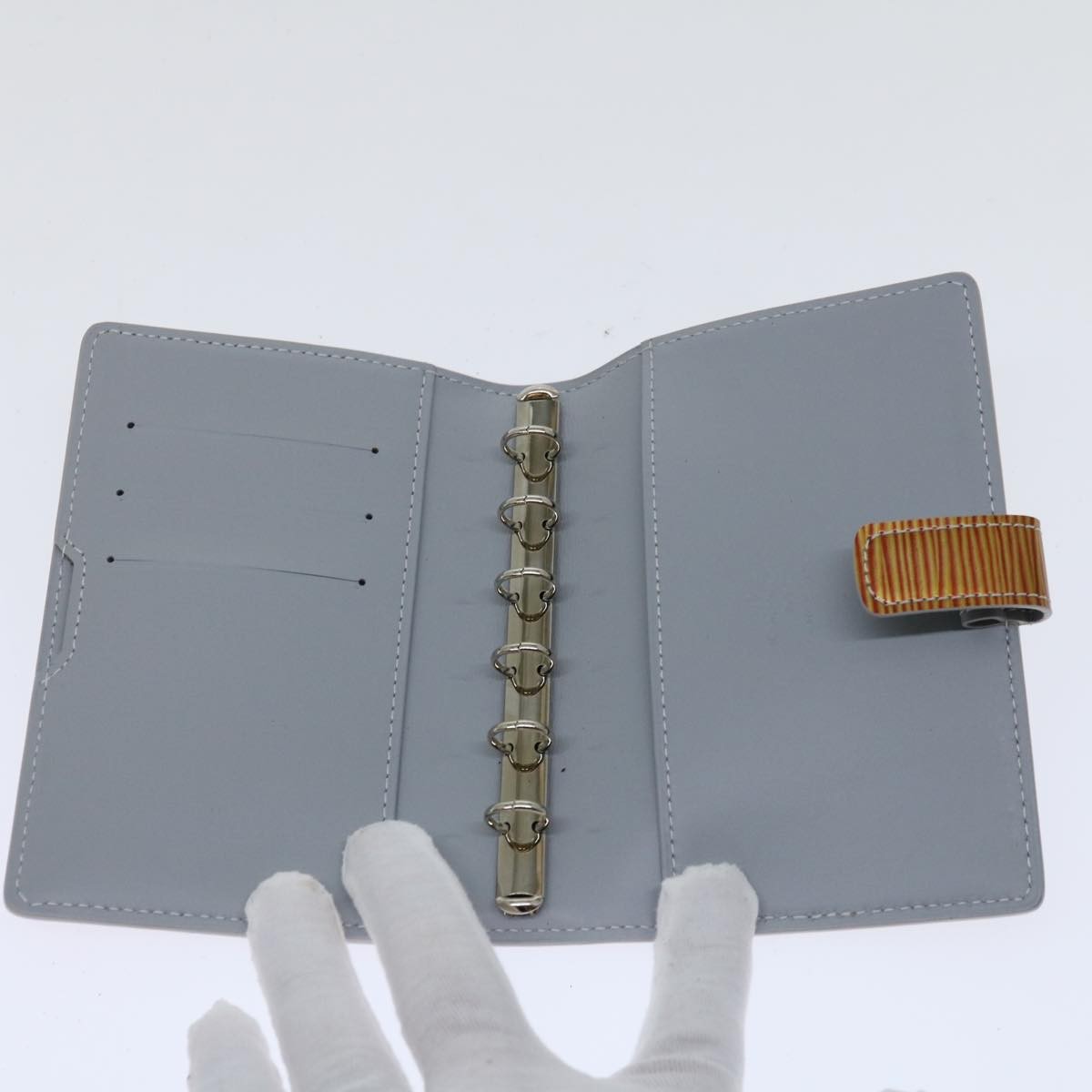 Louis Vuitton Agenda Cover Epi Leather, ORANGE, LEATHER, Wallets