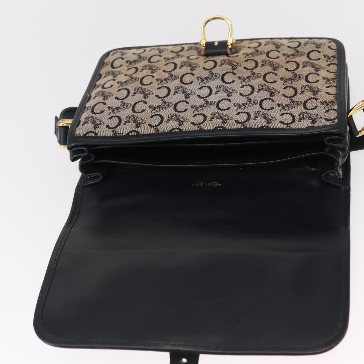 Celine C Sulky Shoulder bag Canvas, NAVY, CANVAS, Shoulder bag