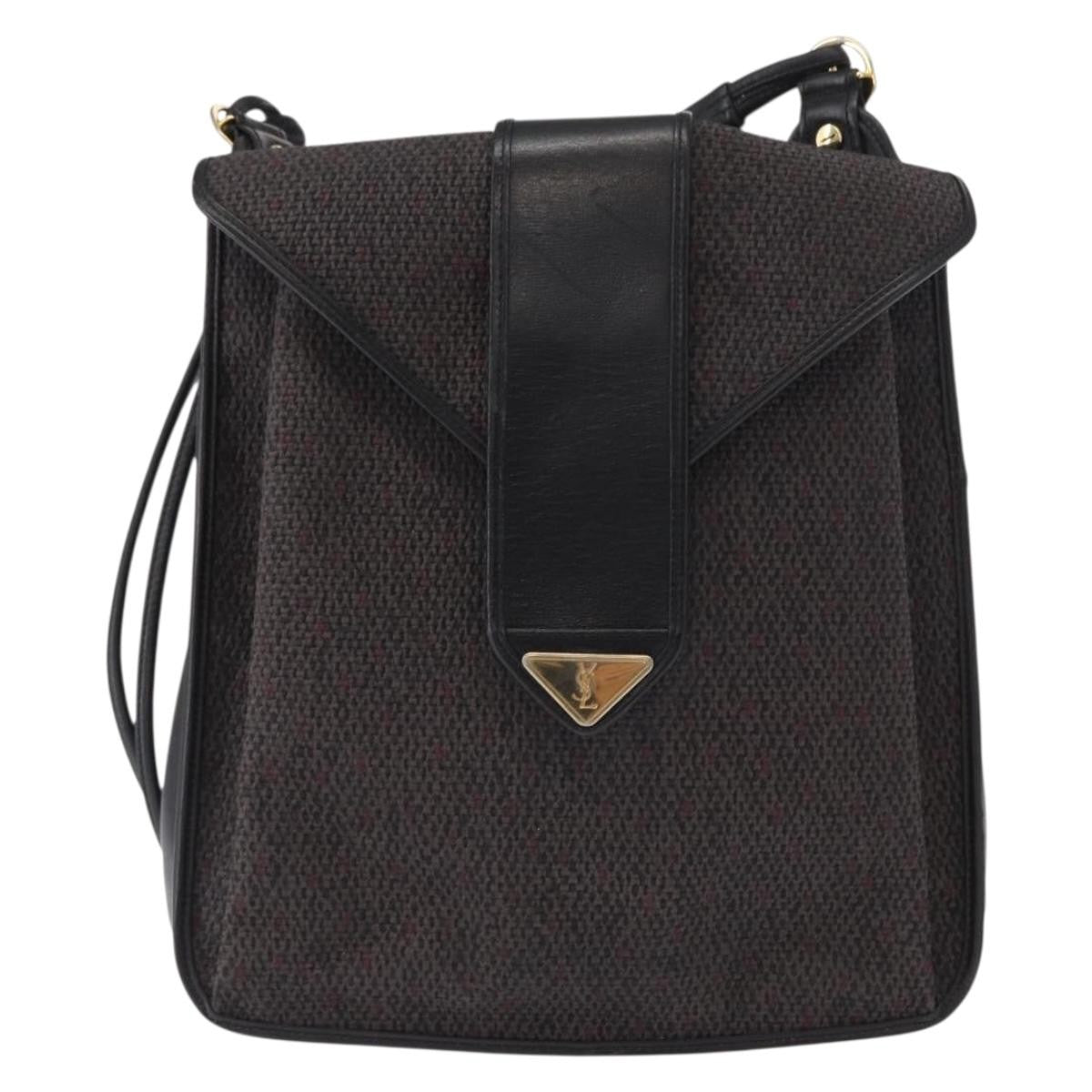 Saint Laurent Vintage Shoulder Bag PVC Leather, GRAY, PVC, Shoulder bag