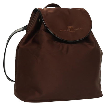 Balenciaga Vintage Backpack Nylon, BROWN, NYLON, Backpack