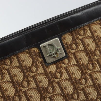 Christian Dior Vintage Trotter Shoulder Bag Canvas, BROWN, CANVAS, Shoulder bag