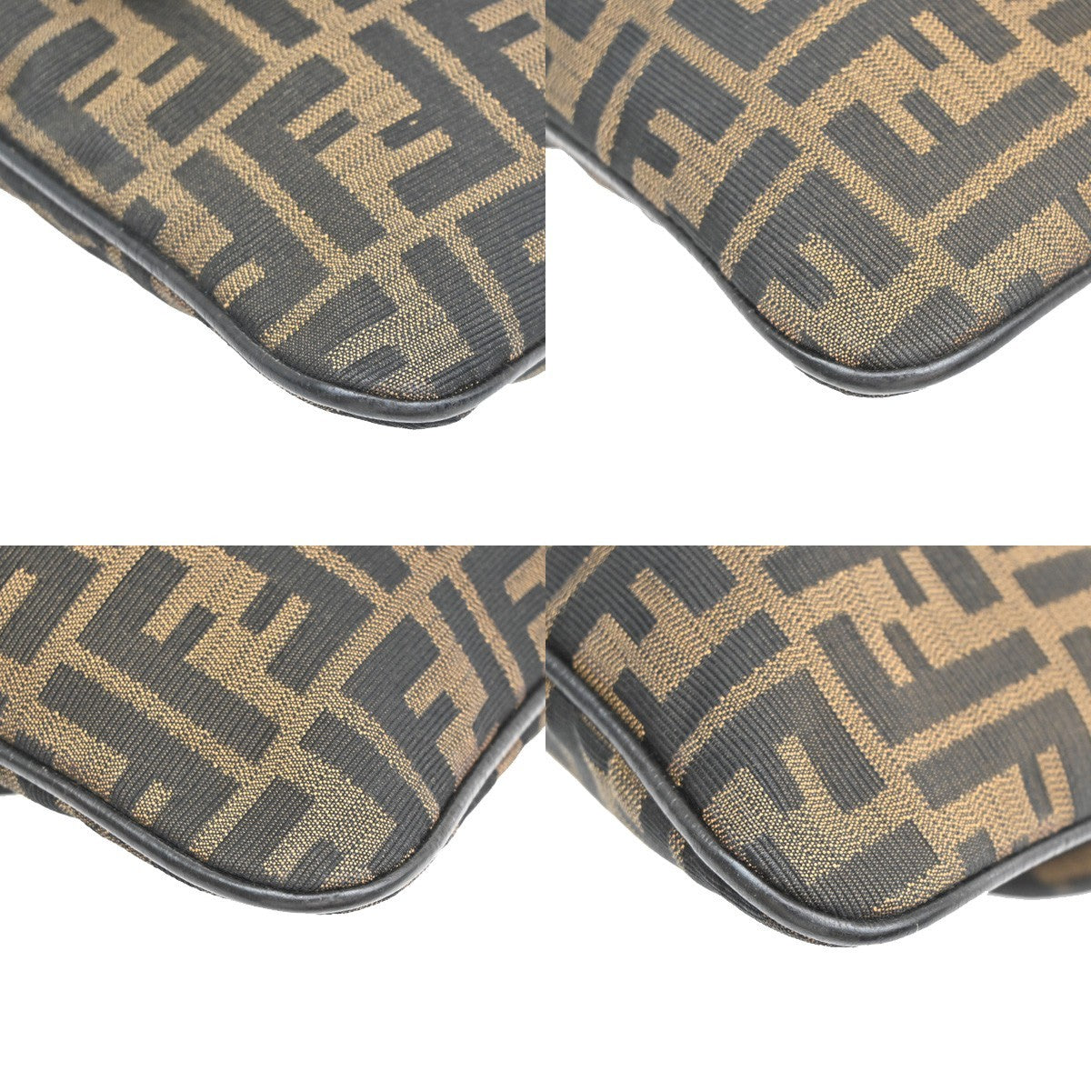 Fendi Chef Zip Crossbody Bag Zucca Canvas, BROWN, CANVAS, Shoulder bag