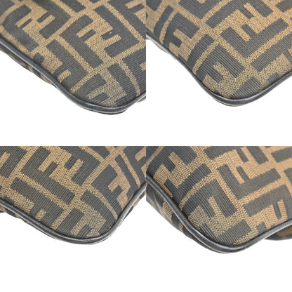 Fendi Chef Zip Crossbody Bag Zucca Canvas, BROWN, CANVAS, Shoulder bag