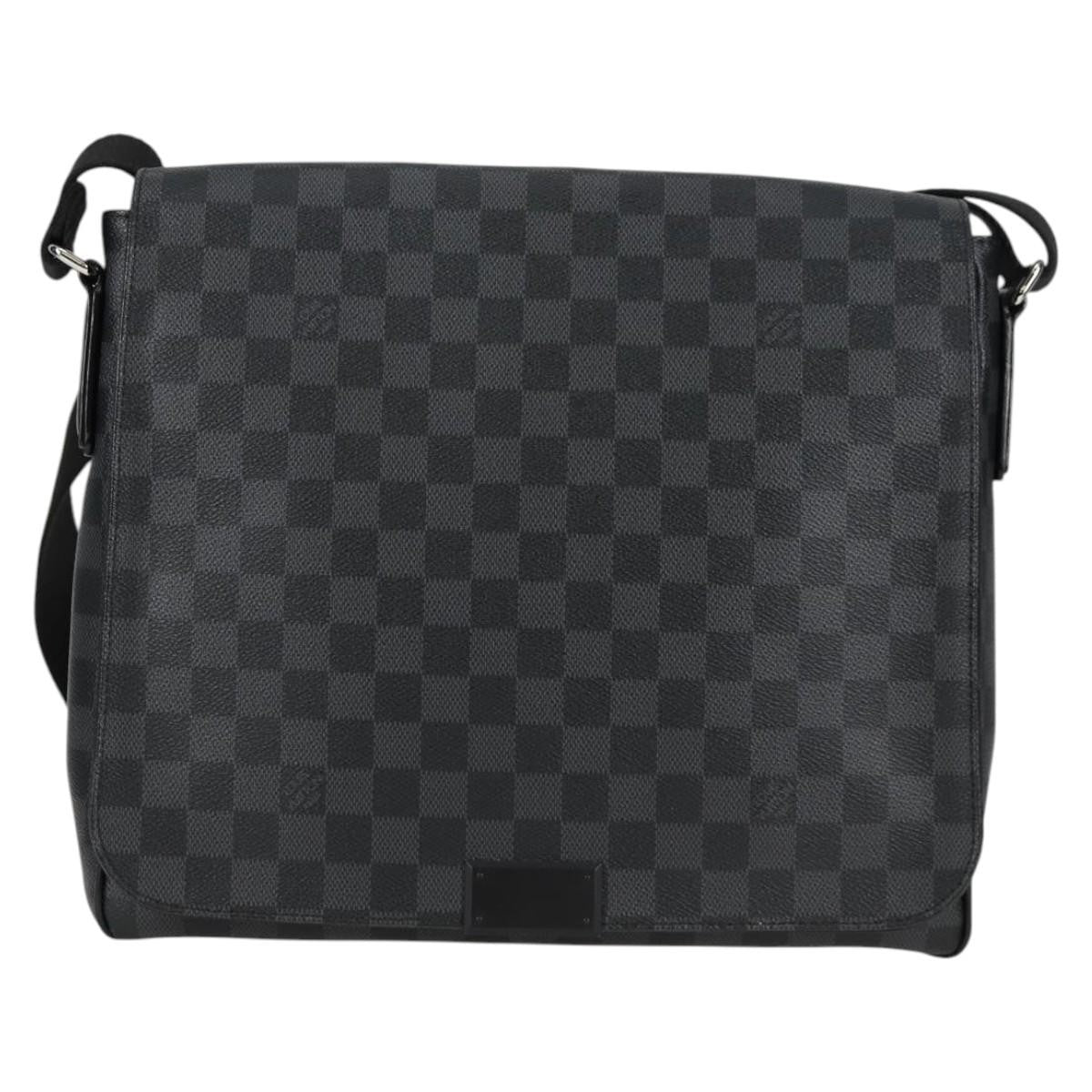 Louis Vuitton District Messenger Bag Damier Graphite, BLACK, CANVAS, Shoulder bag