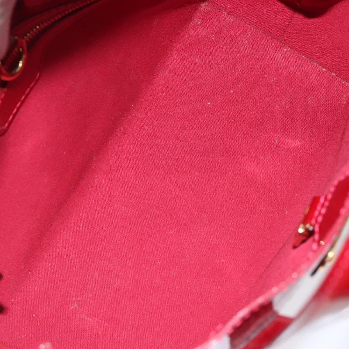 Louis Vuitton Wilshire Handbag Monogram Vernis, RED, PATENT_LEATHER, Handbag