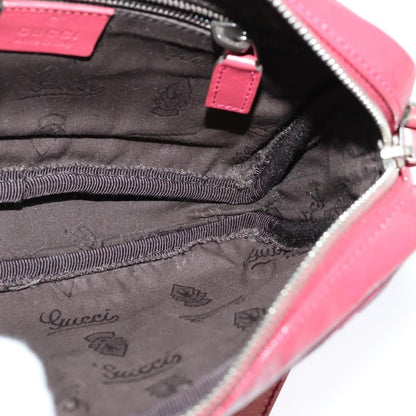 Gucci Zip Messenger Bag (Outlet) Canvas, RED, CANVAS, Shoulder bag