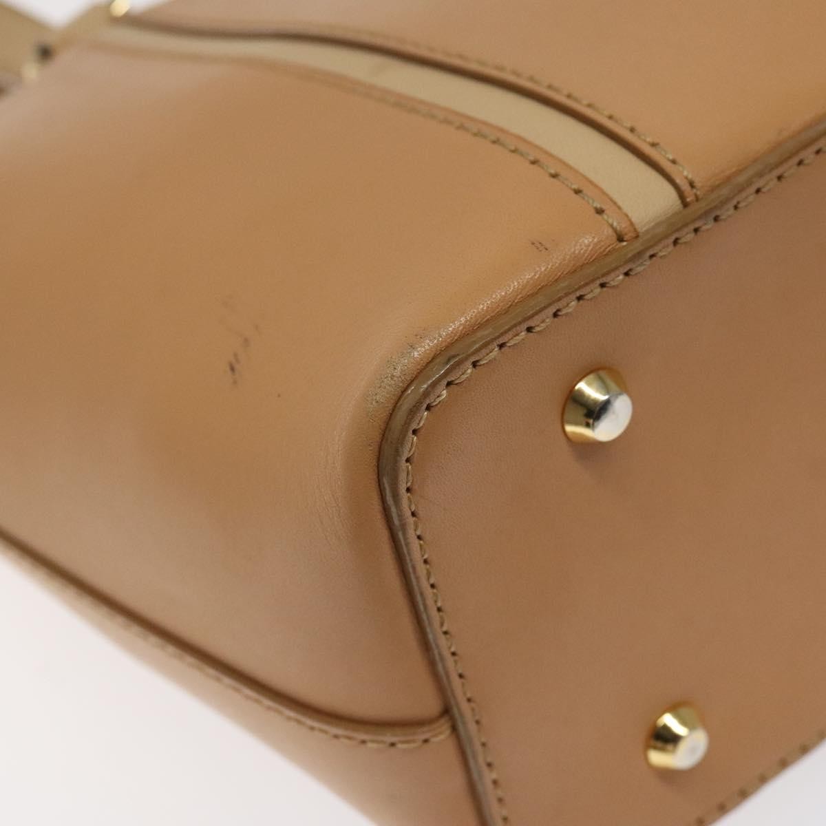 Burberry Vintage Handbag Leather, BEIGE, LEATHER, Handbag