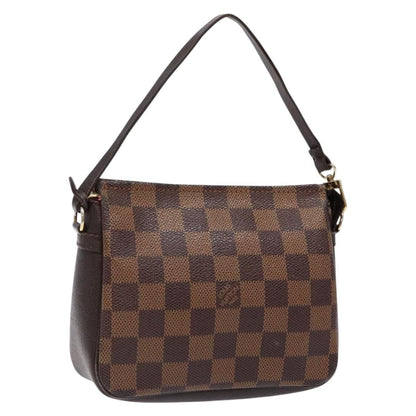 Louis Vuitton Trousse Make Up Bag Damier, BROWN, CANVAS, Clutche & pouche