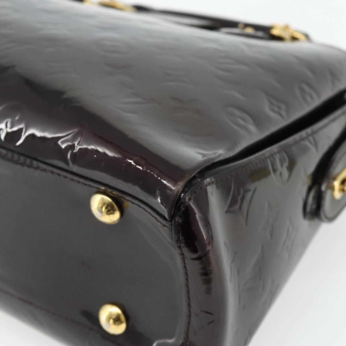 Louis Vuitton Melrose Avenue Handbag Monogram Vernis, Burgundy, Patent Leather, Handbag