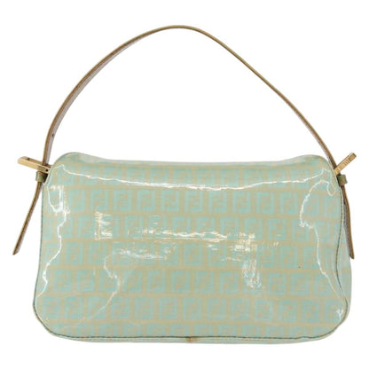 Fendi Double Flap Bag Zucchino Canvas, GREEN, CANVAS, Handbag