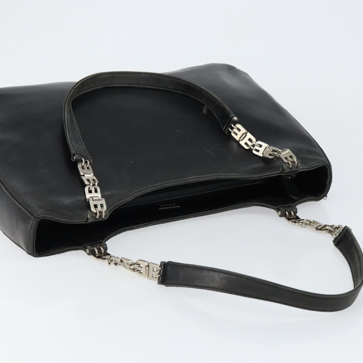 Bally Vintage Handbag Leather, BLACK, LEATHER, Handbag