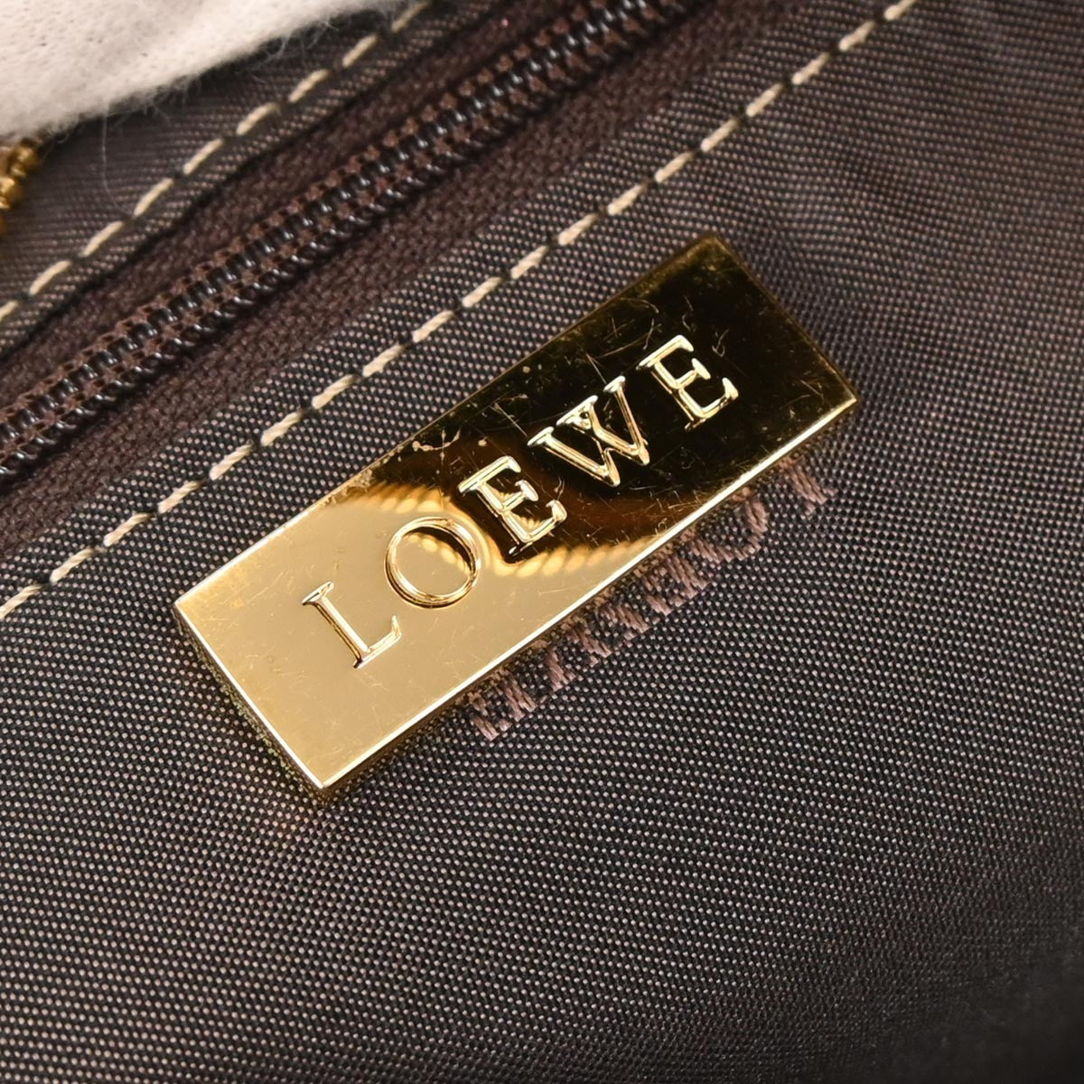 Loewe Amazona Bag Leather, BEIGE, LEATHER, Handbag