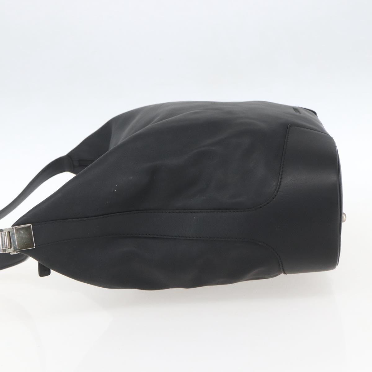 Loewe Vintage Shoulder Bag Leather, BLACK, LEATHER, Shoulder bag