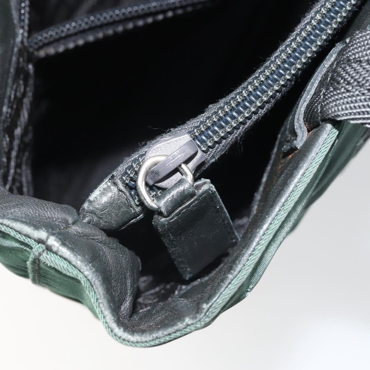 Prada Vintage Zip Tote Tessuto, GREEN, NYLON, Tote bag