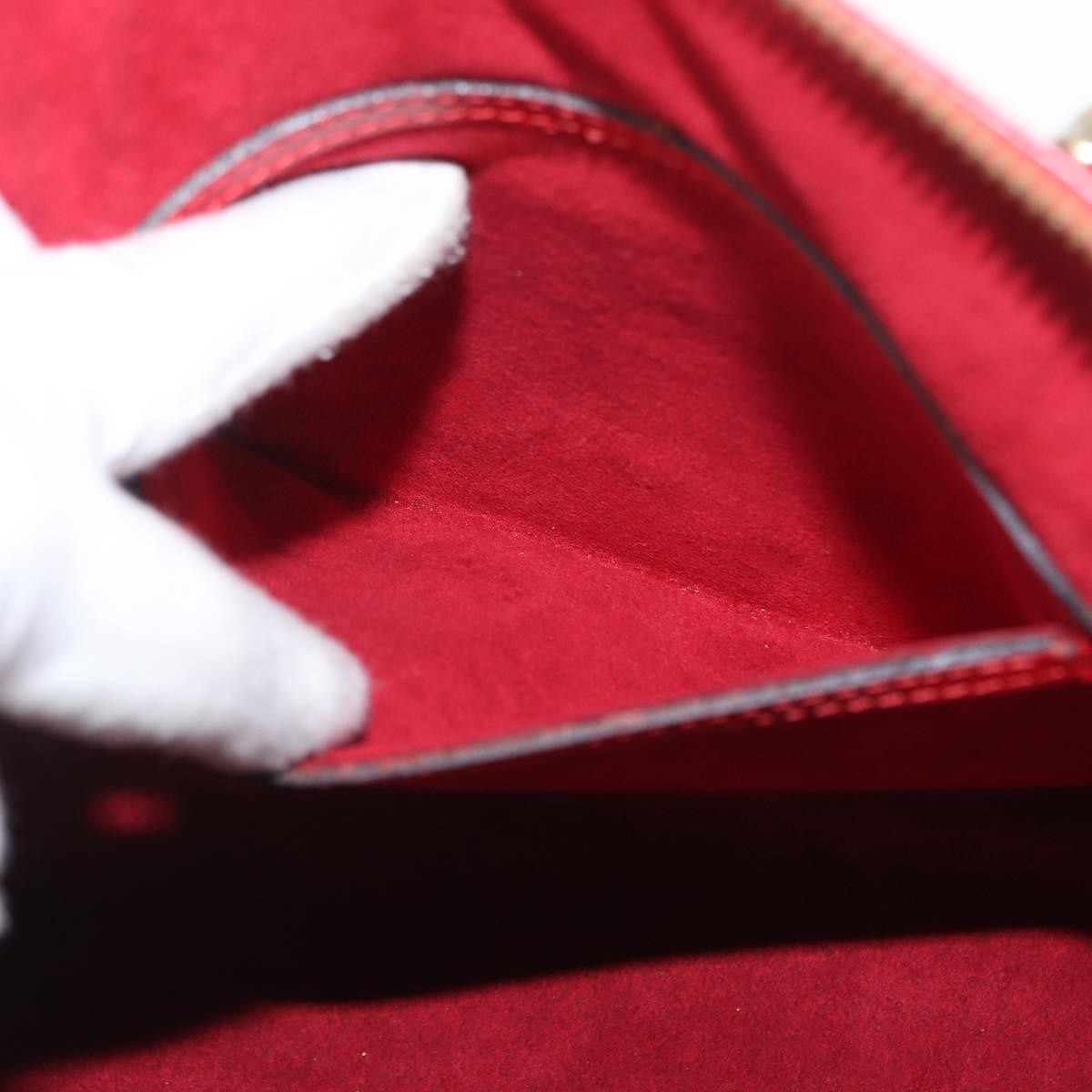Louis Vuitton Alma Handbag Epi Leather, Red, Leather, Handbag